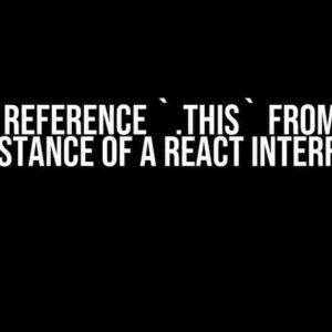 How to Reference `.this` from Within an Instance of a React Interface?