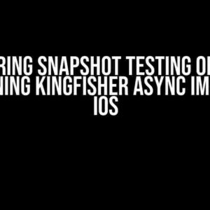 Mastering Snapshot Testing of Views Containing Kingfisher Async Images on iOS