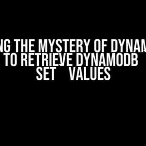 Solving the Mystery of Dynamoose: Unable to Retrieve DynamoDB `String set` Values